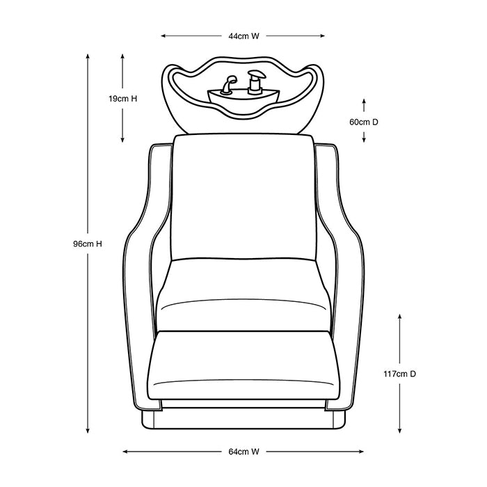 (DISCONTINUED) Glammar Jamison Basin With Footrest