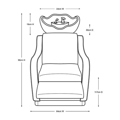 (DISCONTINUED) Glammar Jamison Basin With Footrest