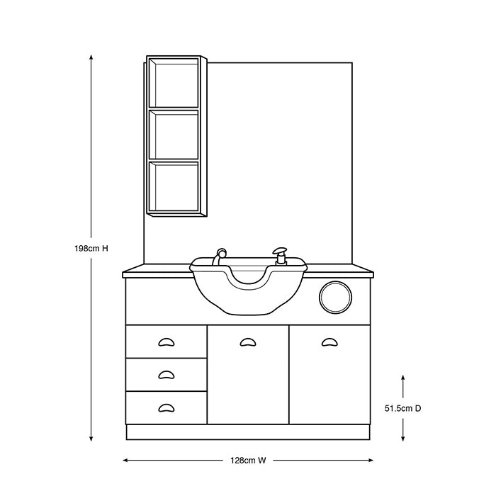 (DISCONTINUED) Glammar Barber Boss Station Black