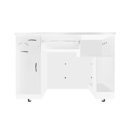 (DISCONTINUED) Glammar Layla Reception Desk White