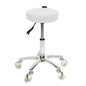 Glammar Chrome Salon Stool White