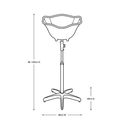 Glammar Portable Italian Basin Black