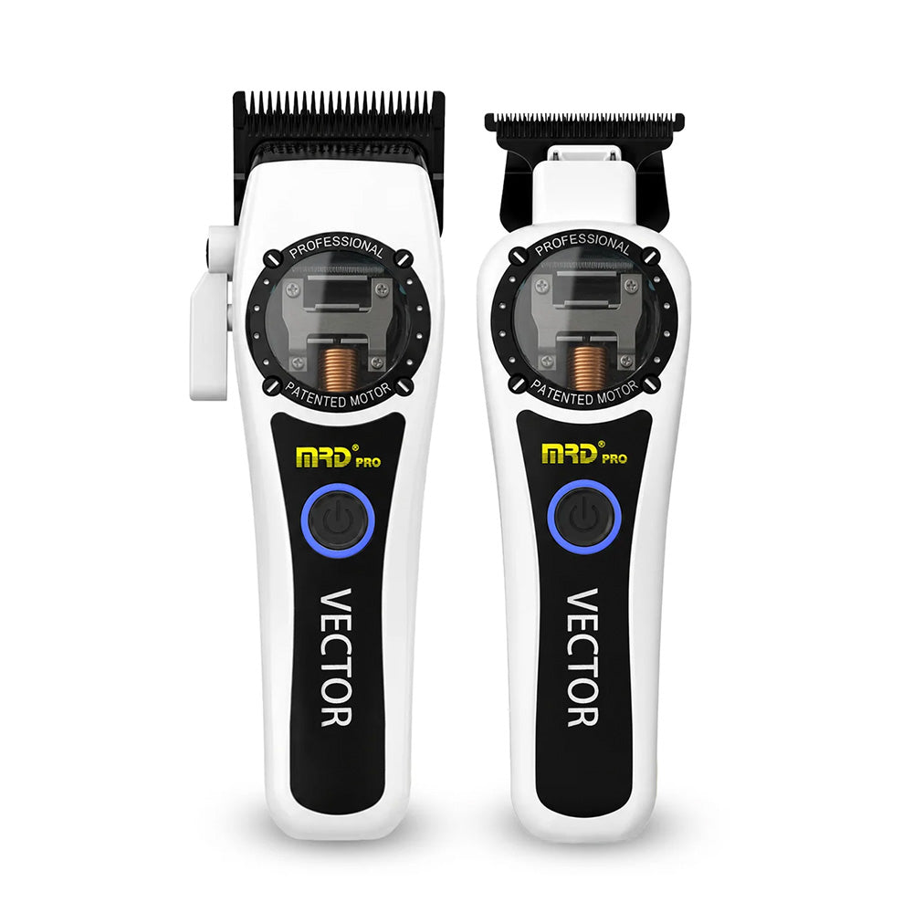 MRD Pro Vector Clipper & Trimmer Duo - Metallic White - 1