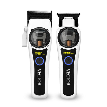 MRD Pro Vector Clipper & Trimmer Duo - Metallic White - 1