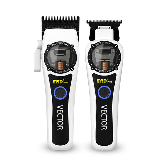 MRD Pro Vector Clipper & Trimmer Duo - Metallic White