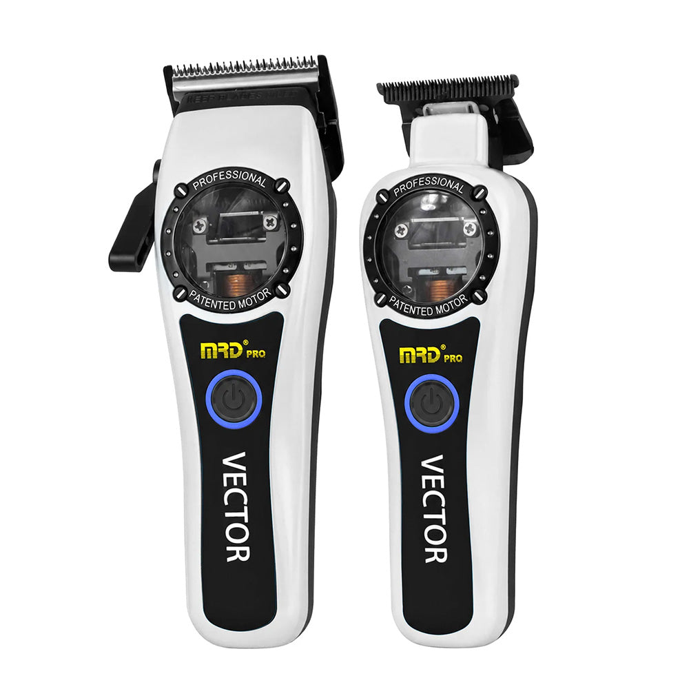 MRD Pro Vector Clipper & Trimmer Duo - Metallic White - 2
