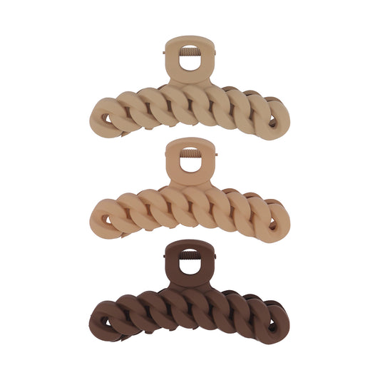 Hey Stacey Claw Clips 3Pcs - Nude