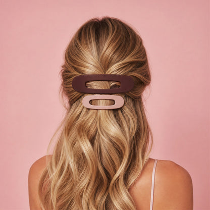 Hey Stacey Flat Hair Clips 3Pcs - Mix