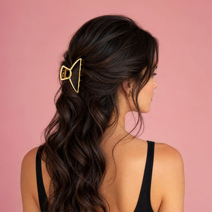 Hey Stacey Petite Metal Claw Clips 2Pcs - Gold