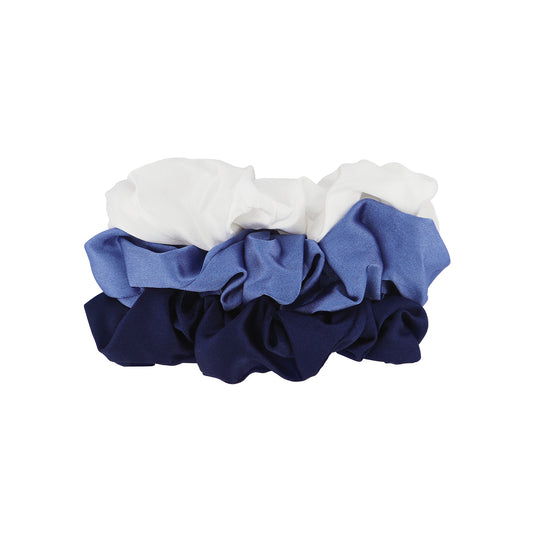 Hey Stacey Satin Scrunchies 3Pcs - Ocean