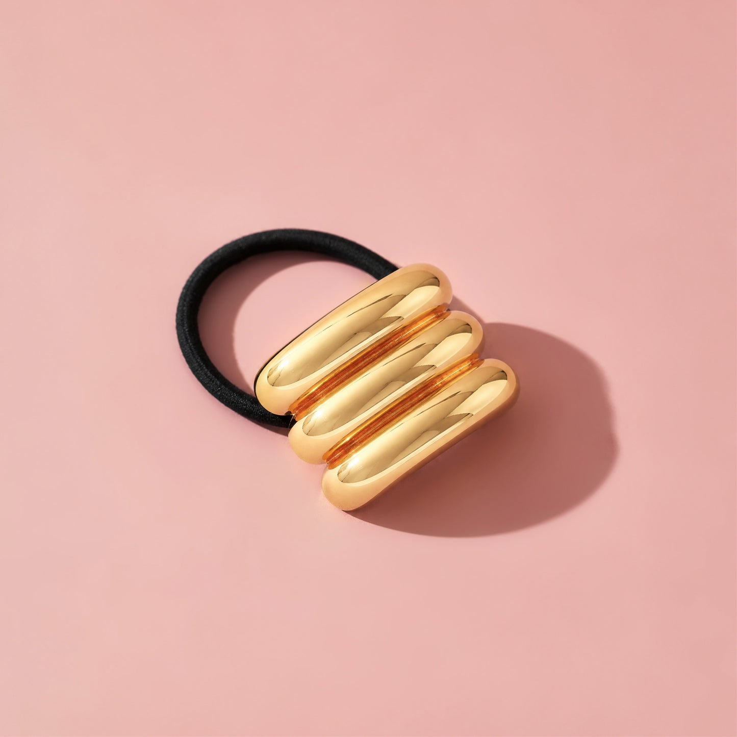 Hey Stacey Metal Triple Cuff Hair Tie - Gold