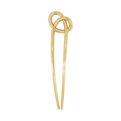 Hey Stacey Metal Knotted Hair Pin - Gold