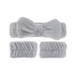 Hey Stacey Headband & Wristbands Set - Light Grey