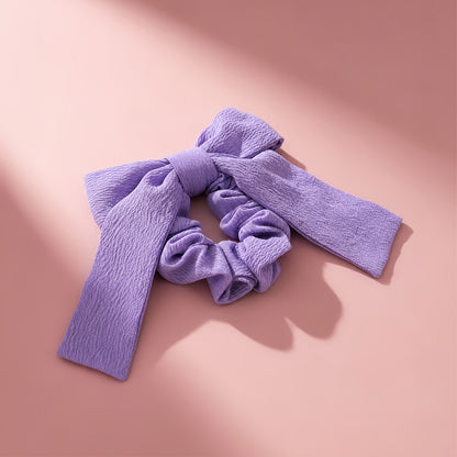 Hey Stacey Bow Scrunchie - Periwinkle
