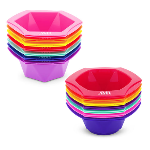 AMR Professional Connecting Tint Bowl 14Pcs Rainbow Pack