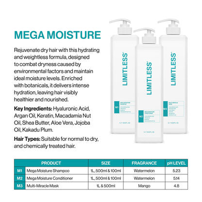 Limitless Mega Moisture Duo Pack 500ml