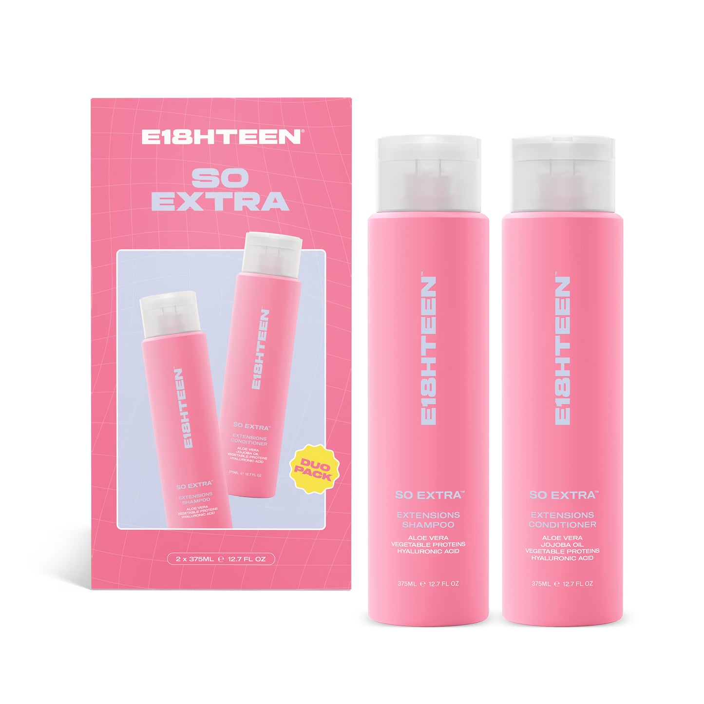 E18HTEEN So Extra Extensions Duo Pack 375ml