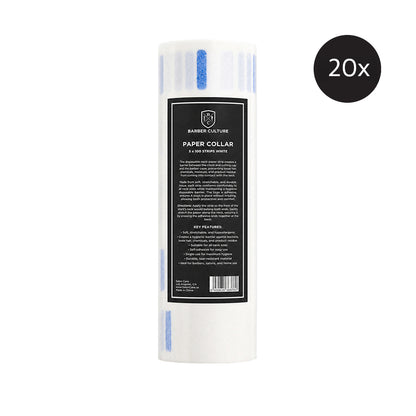 Barber Culture Paper Collar White 5Pk x 20