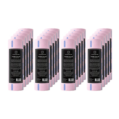 Barber Culture Paper Collar Pink 5Pk x 20