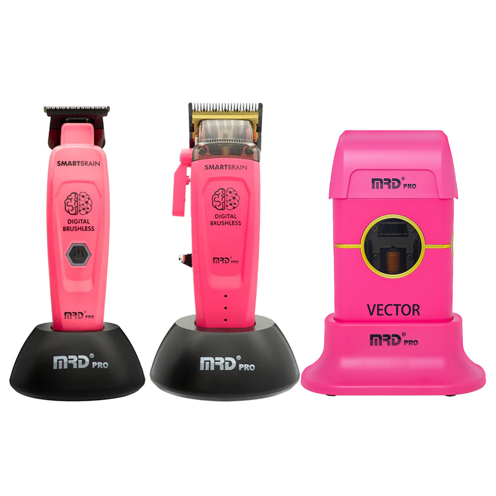 MRD Smart Brain Clipper Trimmer & Foil Shaver Trio- Pink