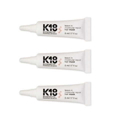 K18 Leave-In Molecular Repair Mask 5ml 3Pk