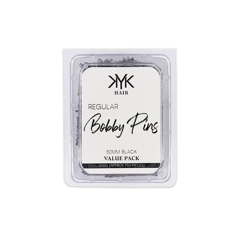 KYK Hair Bobby Pin Tub Black 50mm 500g