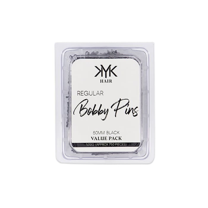 KYK Hair Bobby Pin Tub Black 50mm 500g