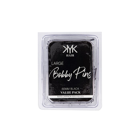 KYK Hair Bobby Pin Tub Black 60mm 500g