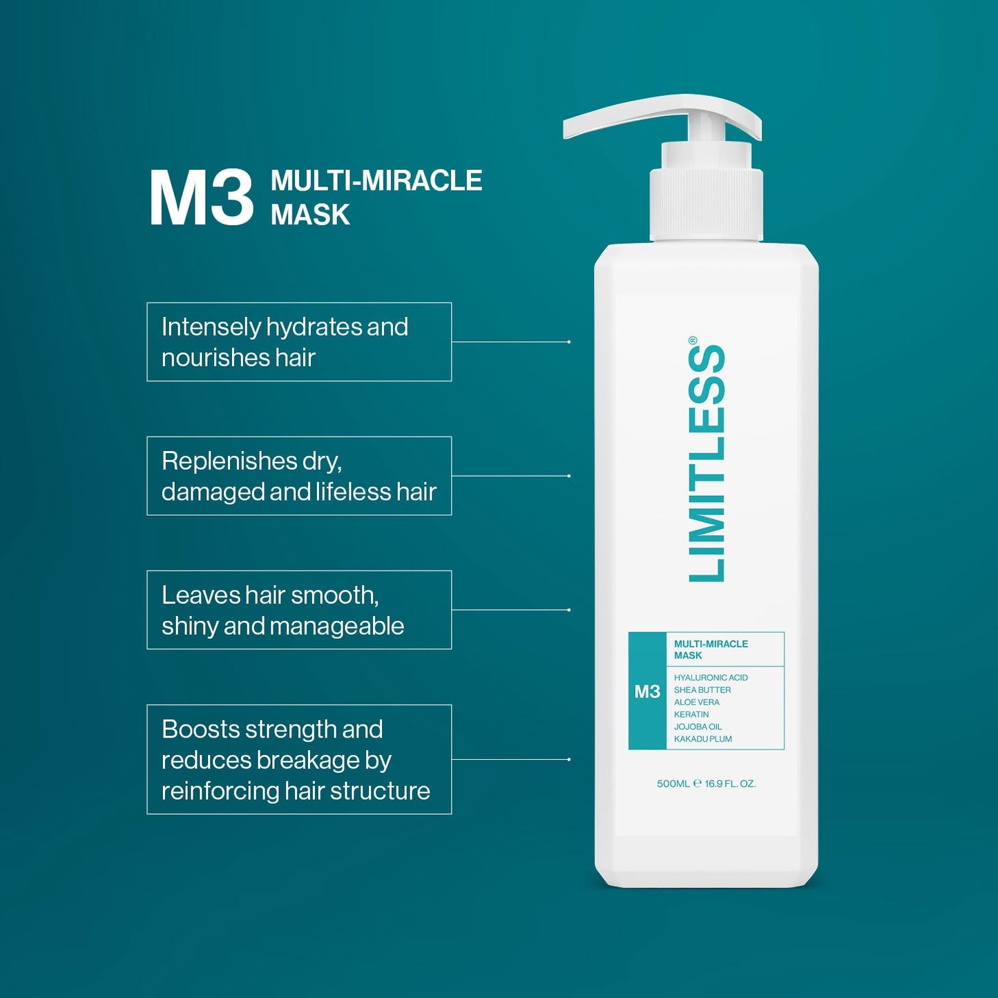 Limitless M3 Multi-Miracle Mask 500ml