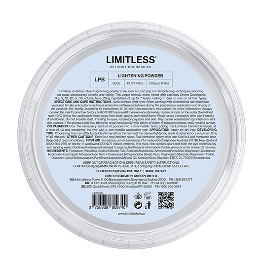 Limitless Lightening Powder Blue Tub 500g