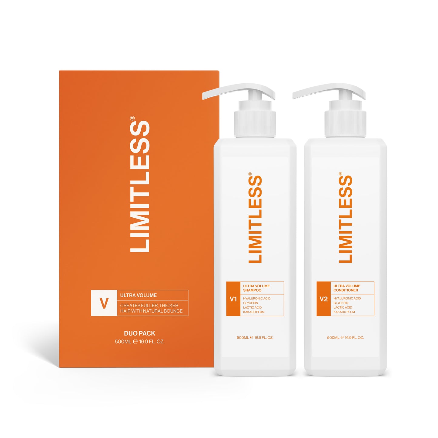 Limitless Ultra Volume Duo Pack 500ml