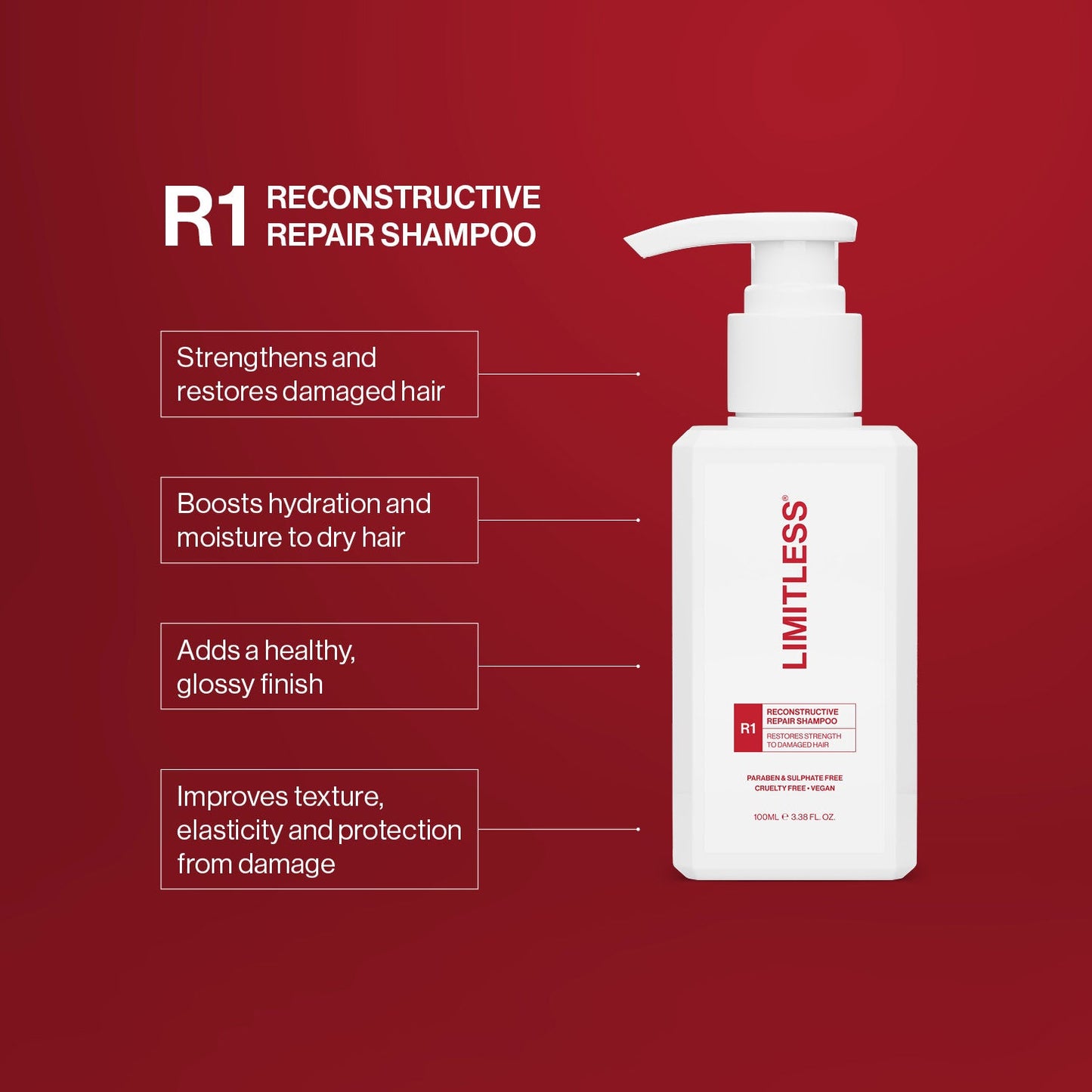 Limitless R1 Reconstructive Repair Shampoo 100ml