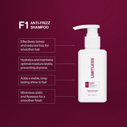 Limitless F1 Anti-Frizz Shampoo 100ml