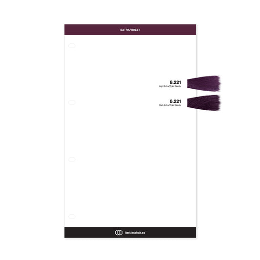 Limitless Illuminates Colour Chart Extra Violet Insert