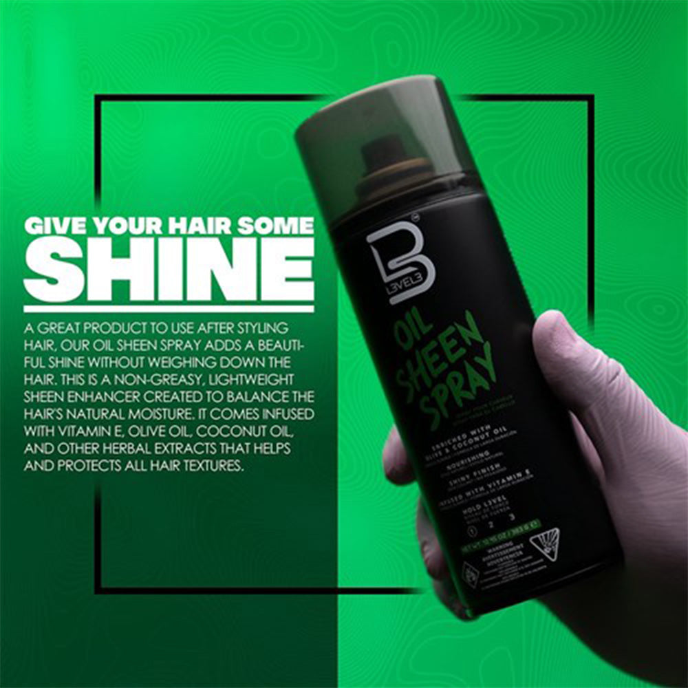 L3VEL3 Oil Sheen Finishing Spray 383g