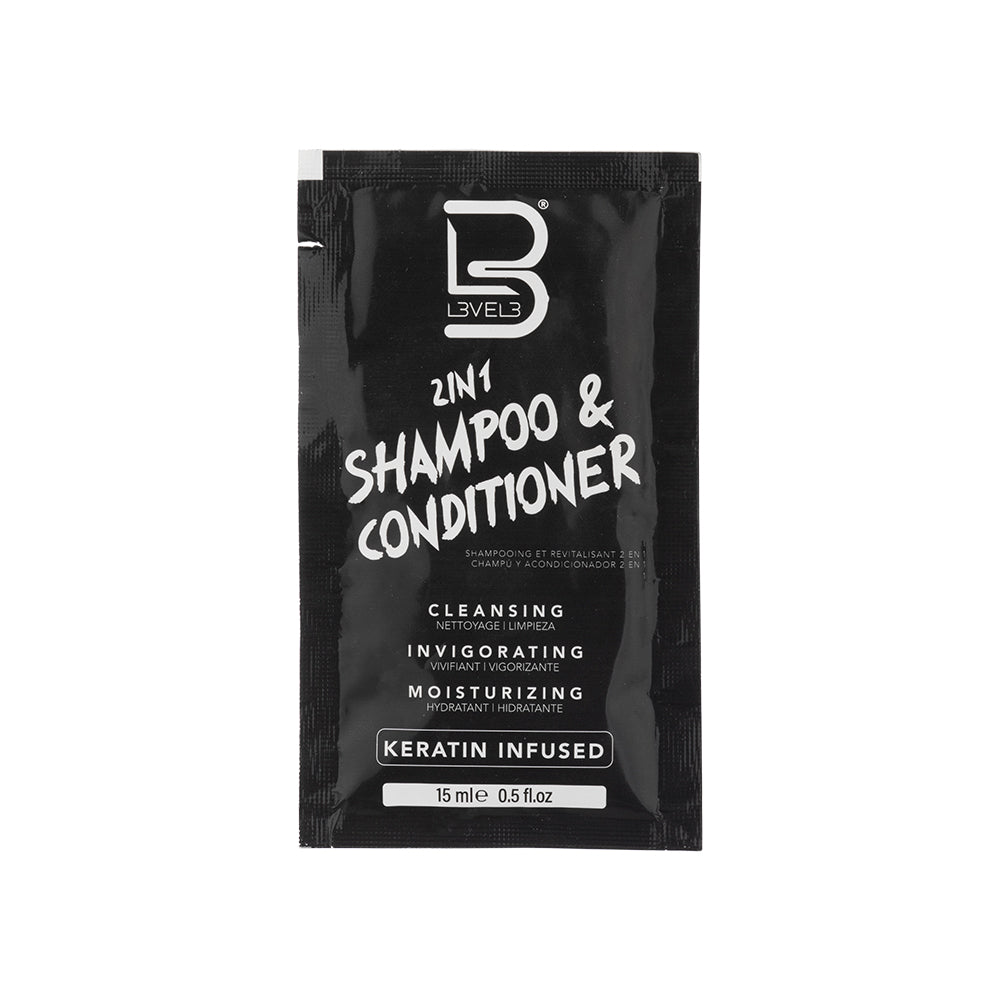 L3VEL3 2-in-1 Shampoo & Conditioner Sachet 15ml