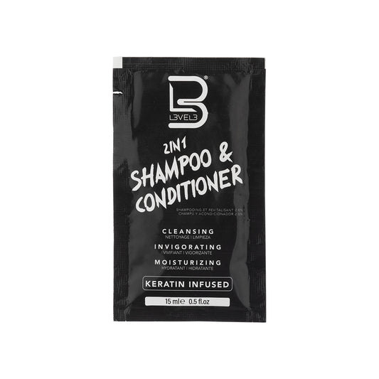 L3VEL3 2-in-1 Shampoo & Conditioner Sachet 15ml