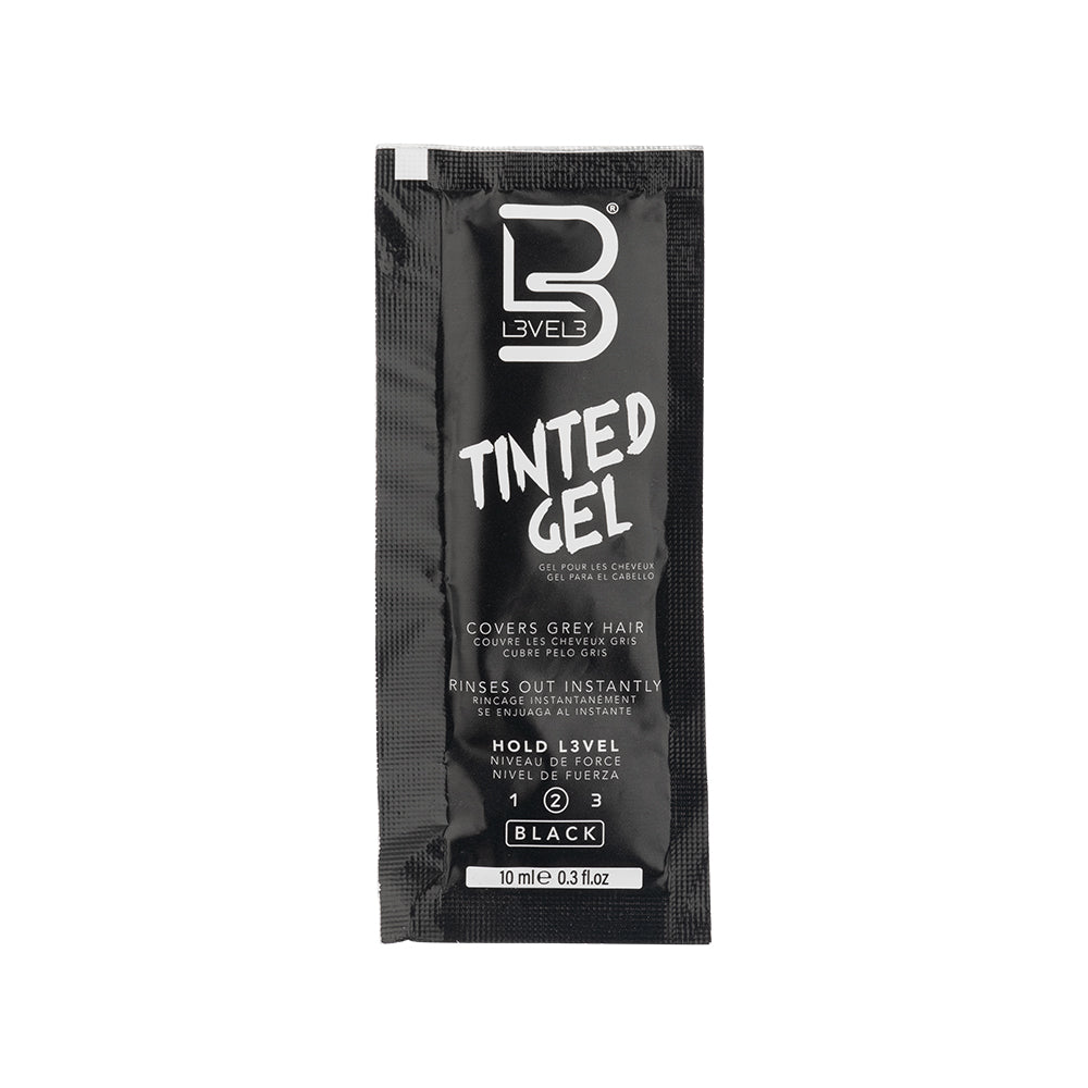 L3VEL3 Tinted Black Hair Gel Sachet 10ml