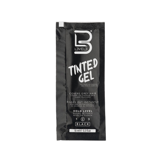 L3VEL3 Tinted Black Hair Gel Sachet 10ml