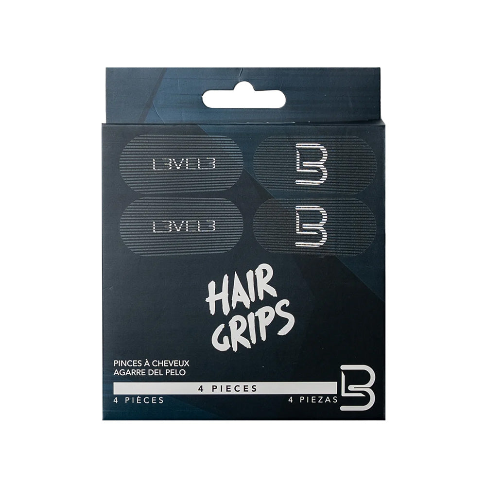 L3VEL3 Velcro Hair Grips 4 Pack