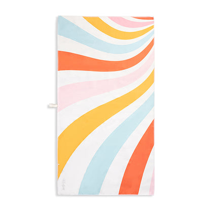 Lesimo Quick Dry Beach Towel Rainbow Dance