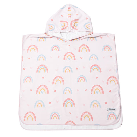 Lesimo Quick Dry Kids Hooded Towel Rainbow Small (3-7yrs)