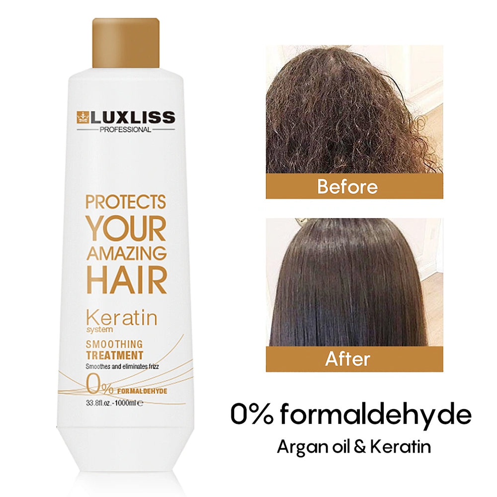 Luxliss Keratin Smoothing Treatment 0% Formaldehyde 1L