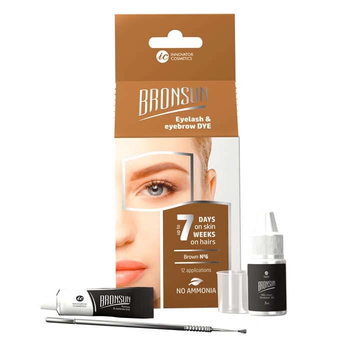 Bronsun Eyelash and Eyebrow Dye Trial Kit Brown #6 – AMR Hair  Beauty