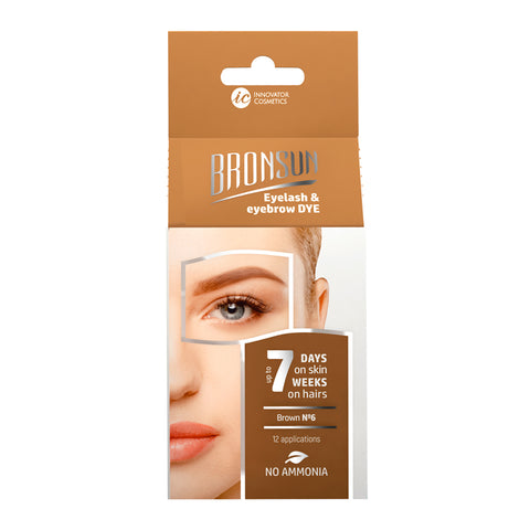 Bronsun Eyelash and Eyebrow Dye Trial Kit Brown #6