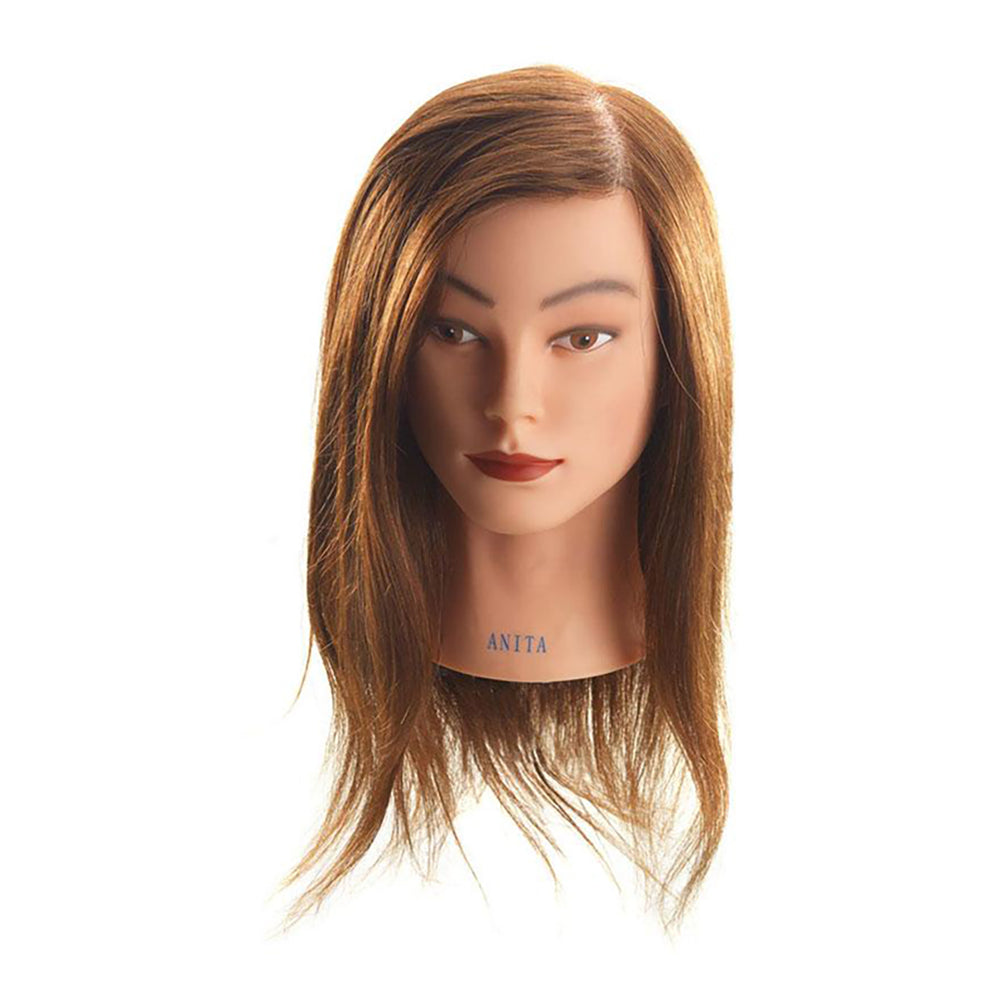 Hi Lift Mannequin Head Anita - Long Brown (40-45cm)