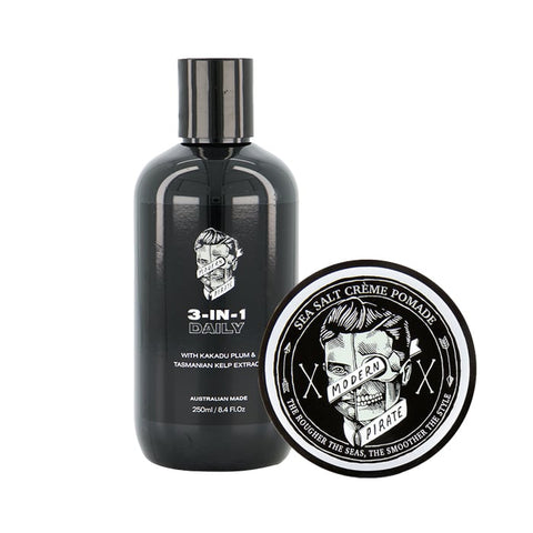 Modern Pirate Creme Pomade + Cleanse Pack