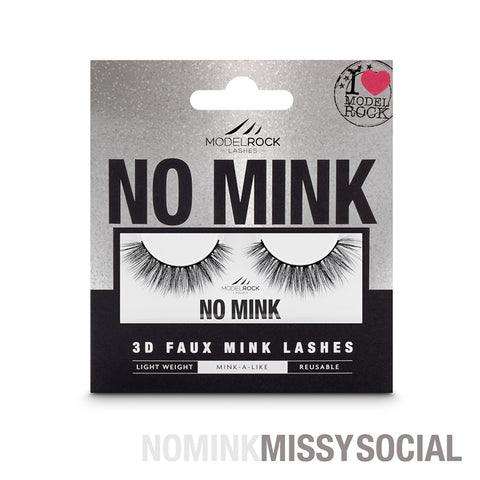 Modelrock NO MINK Faux Mink Lashes MISSY SOCIAL