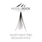 Modelrock Premium Lashes - Individual Regular Style Short Knot Free