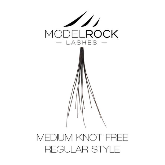 Modelrock Premium Lashes - Individual Regular Style Medium Knot Free